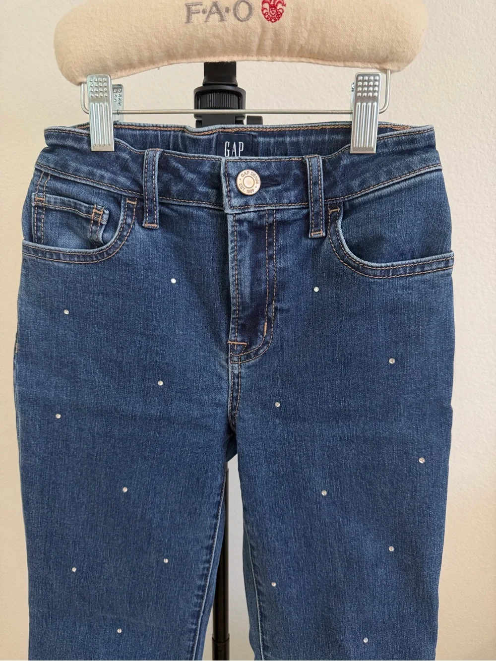 Girls GAP Dark Blue Embellished Jeans